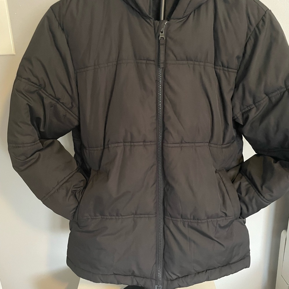 Kids Black Puffer Jacket